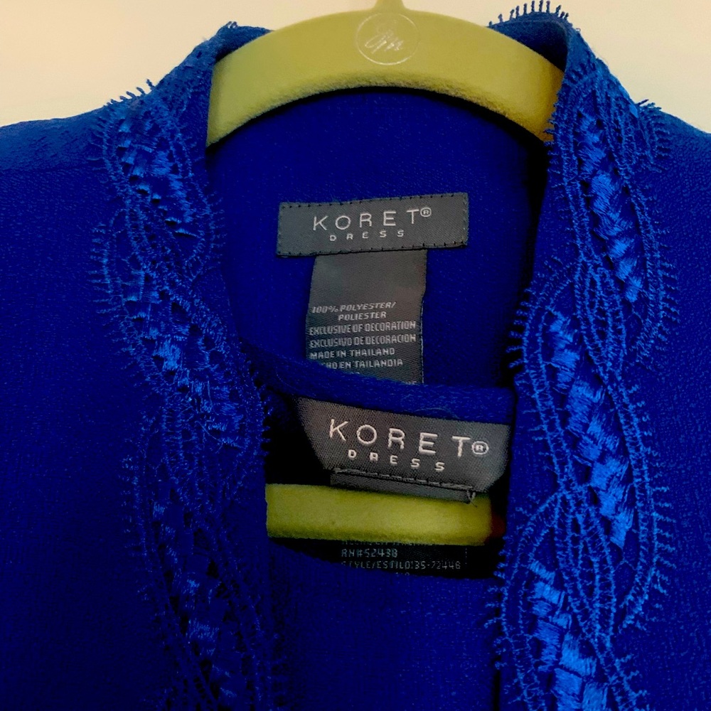 Sapphire blue brand new dress with jacket